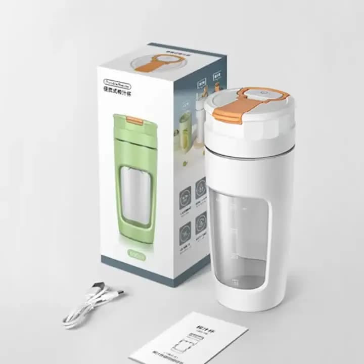 軽量で高級感のあるモデリング シンプルで耐久性のあるジューサー ポータブル電動ジューシングカップ 果物と野菜の自動ジューシングカップ 家庭用キッチン