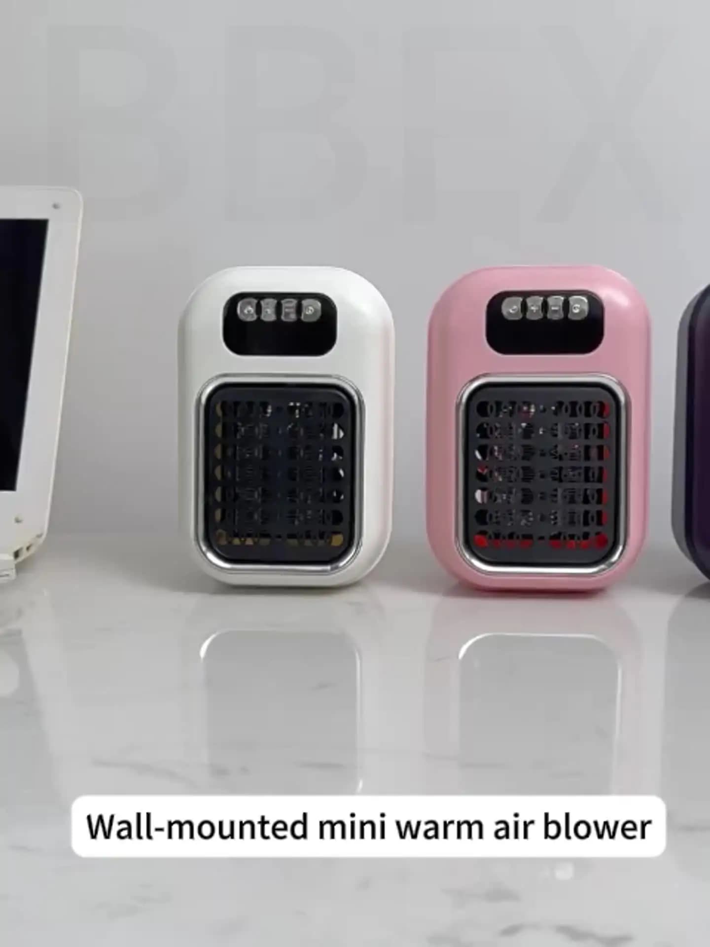 インテリジェントサーモスタット ミニヒーター 小型家庭用ヒーター ハンギングデザイン 電気ヒーター ポータブル 壁掛け 温風ブロワー
