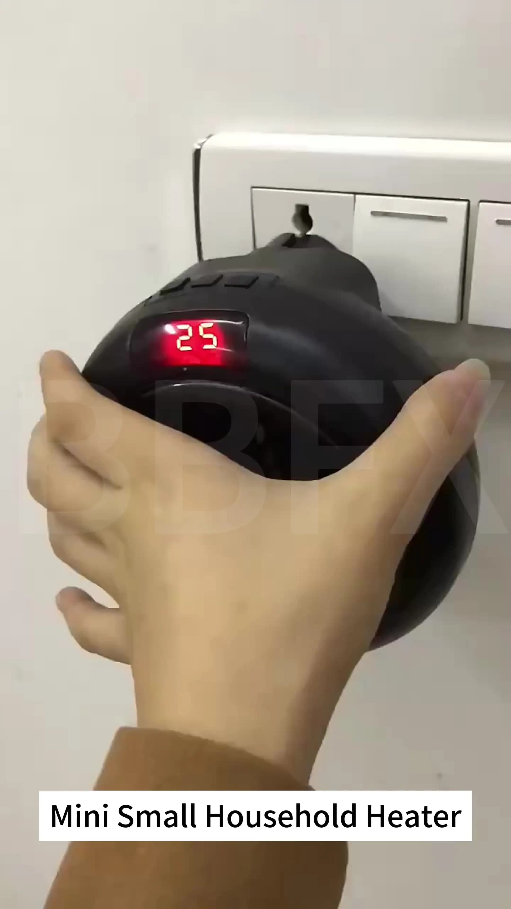 ミニ小型家庭用ヒーター 高速加熱 温風ブロワー 卓上 ポータブル 壁掛け 丸型 電気ヒーター