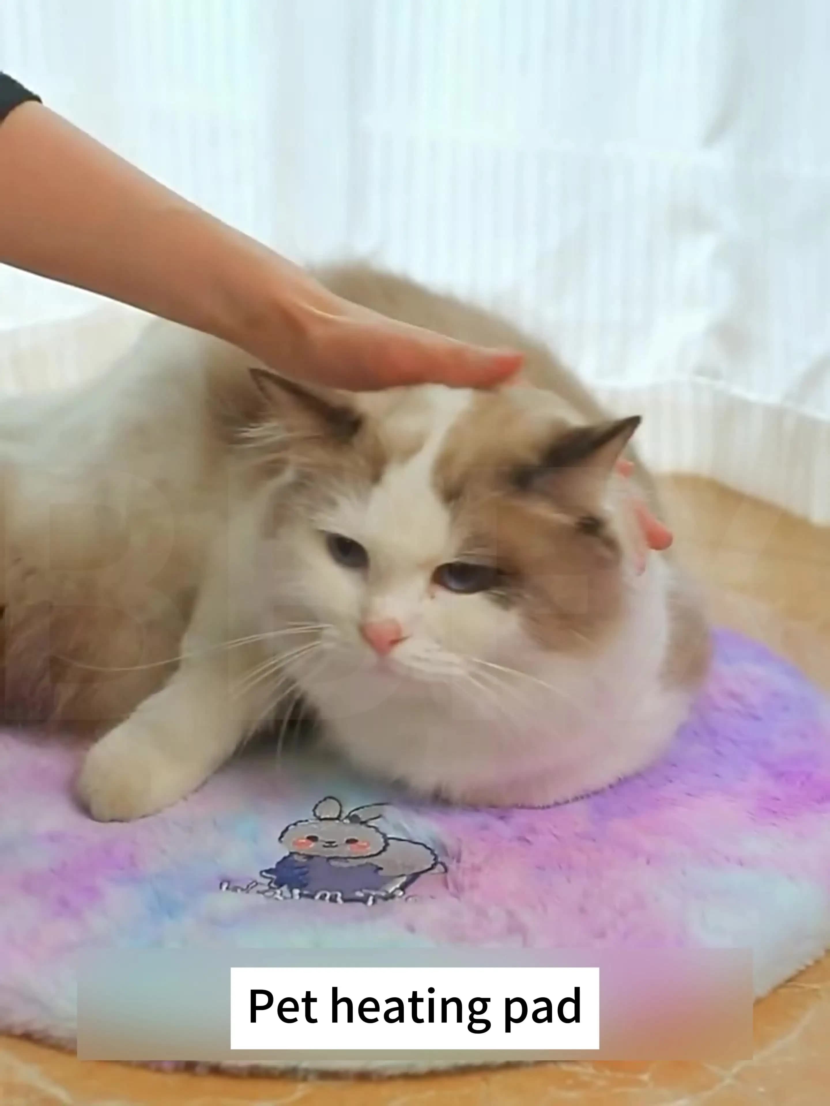 サーマルペット用ヒーターパッド 猫用 定温電気毛布 防水・噛みつき防止 電気犬用マット