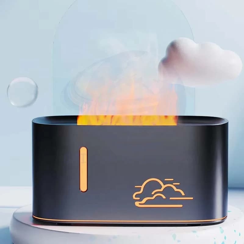 2025 ニューモデル クリエイティブでカラフルなミニ アロマテラピーデバイス 自動喷雾 Usb 家庭用 炎加湿器