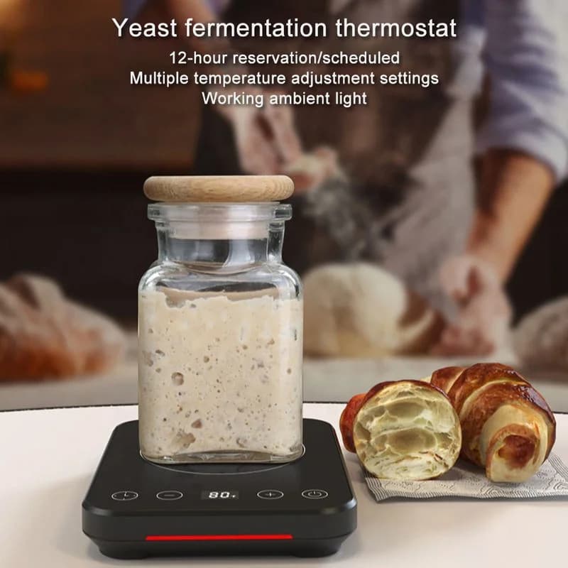 Black Smart Beverage Warmer Coaster Adjustable Temp Timer Electric Cup Heater with LED Screen for Coffee Tea