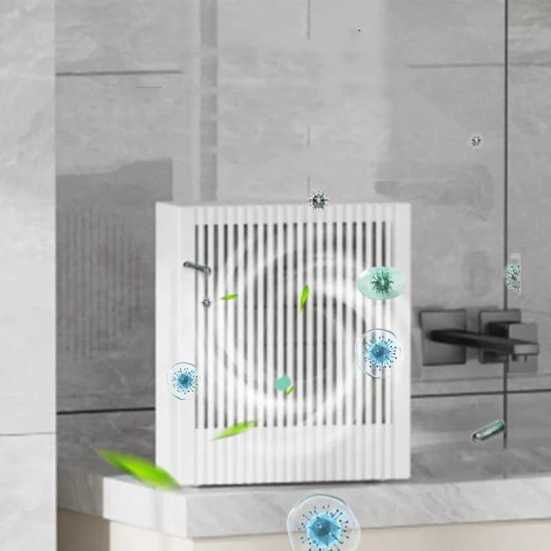 縦型ルーバー式空気清浄機 静音イオナイザー付き 多方向通風・省Air Freshener 寝室・バスルーム・トイレ用