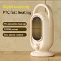 リモコン付きミニ縦型PTCデスクトップヒーター 調節可能なサーモスタット 高速暖房 1200W 寝室・オフィス用
