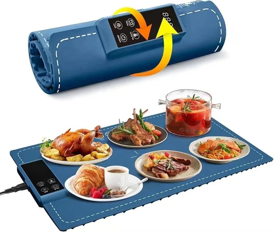 Household Multifunctional Silicone Warming Plate Foldable Dish Warmer God Convenient Storage Meals Table Insulation Plate