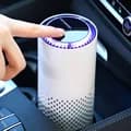 2-in-1 車用空気清浄機 芳香剤 ミニシリンダー空気清浄機 交換可能フィルター付き USB充電式 車のシート・デスクトップ用