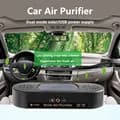 車用ソーラー充電式空気清浄機 2-in-1 ソーラーエアーイオナイザー USBケーブル付き 高効率脱臭 車内用