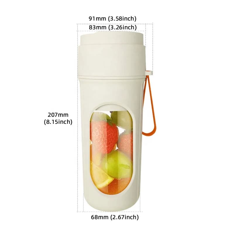 A Cup of Double Cover Automatic Juicer Portable Rechargeable Juice Cup Home Multifunction Juice Machine New Juicing Cup