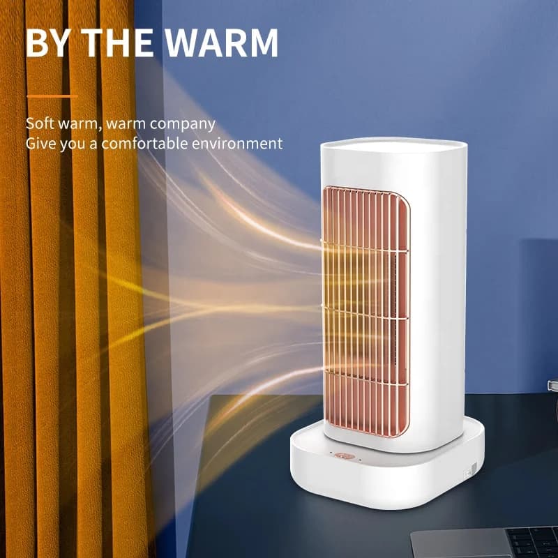 New Thermostatic Heater Vertical Household Rapidly Warming Electric Heater Shaking Head Large Range Send Warmer