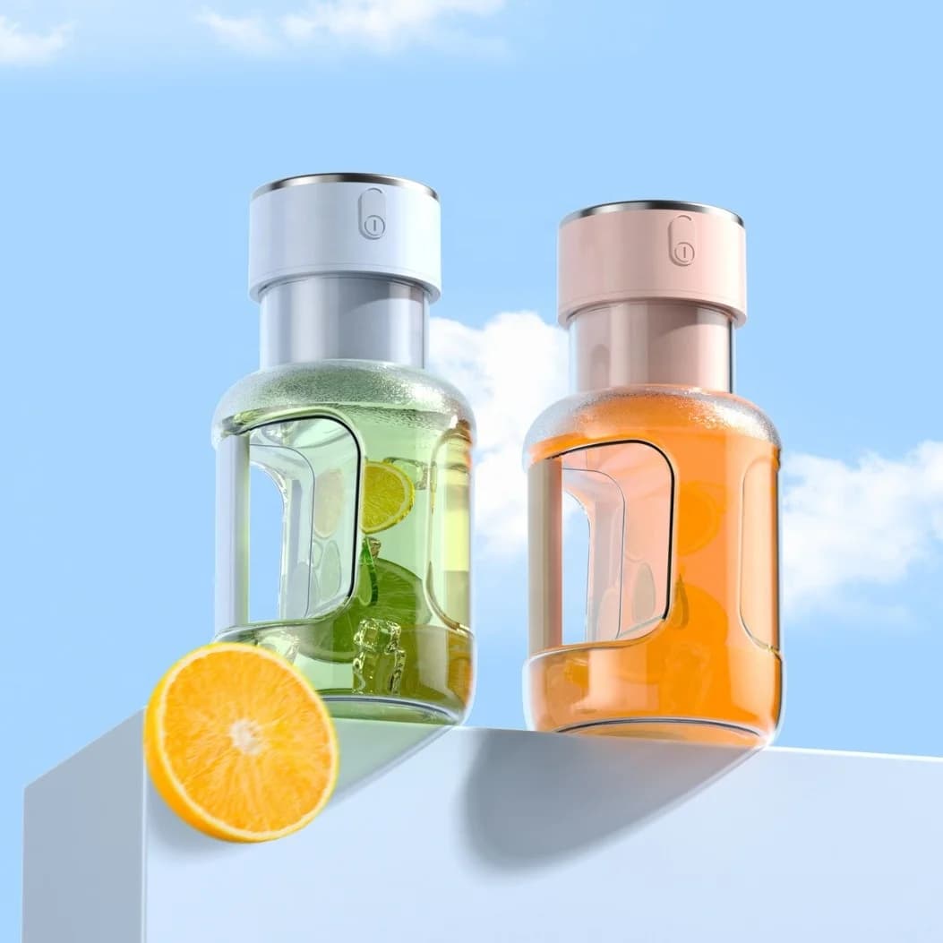 Wireless Large-capacity Portable Tons Tons Barrel Juice Cup Straw Juicer Home Electric Small Juice Cup Outdoor Juice Cup