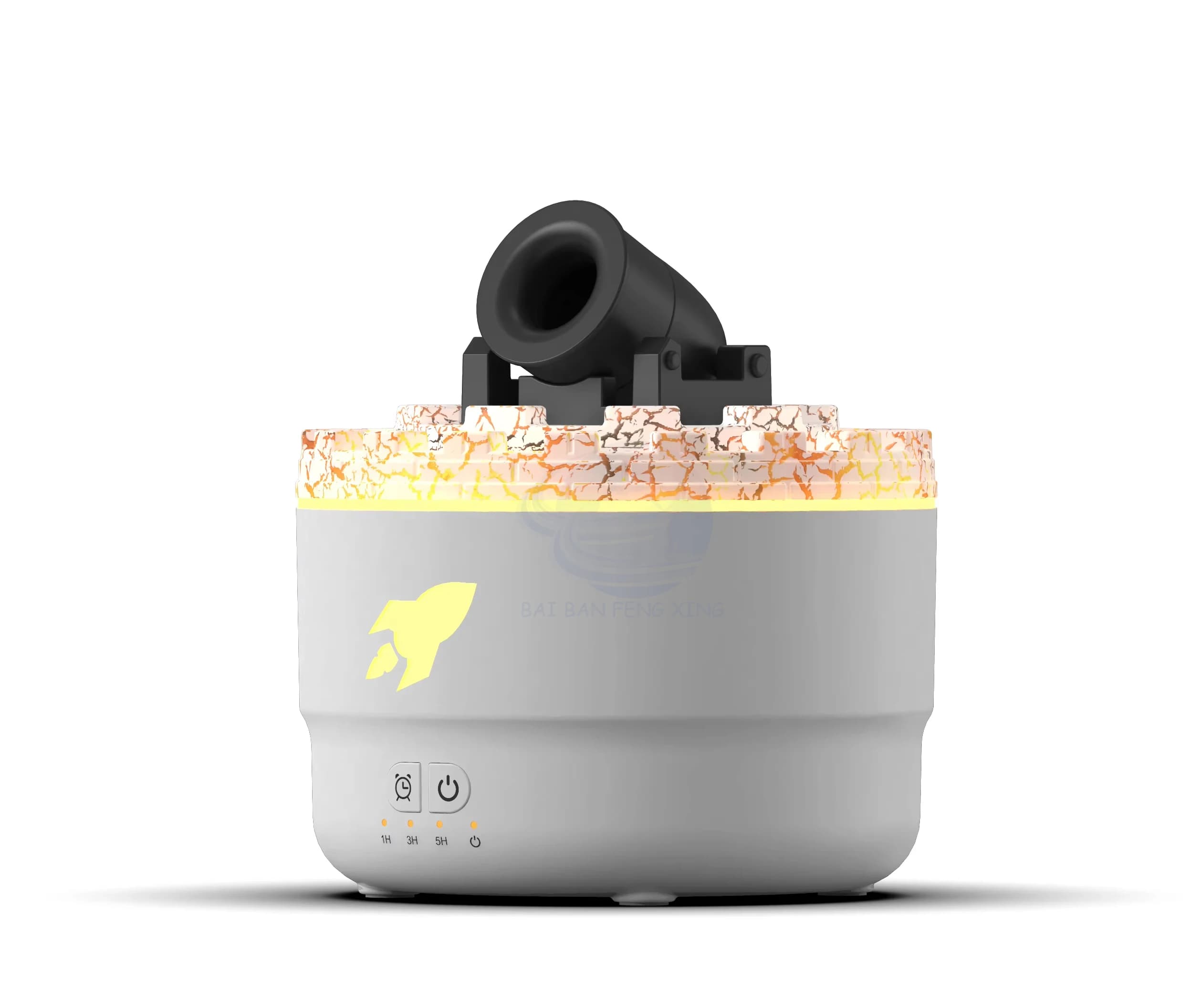 クリエイティブタワー型 SarkozyアロマSTF−1.5L.big喷霧加湿器 家庭用 Sevenカラー 模擬炎アンビエントライト