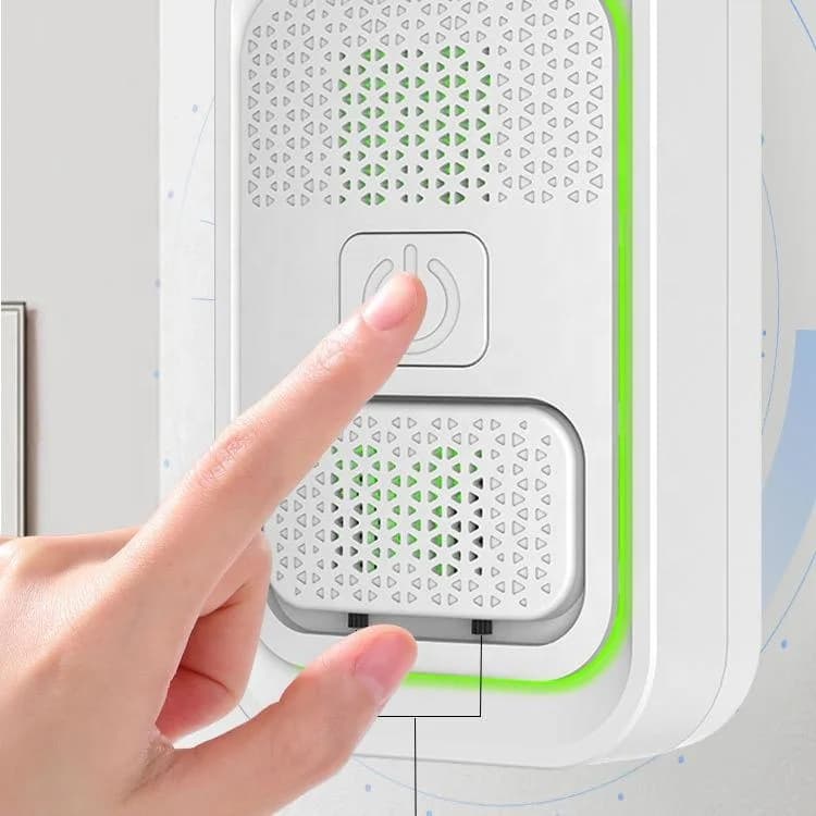 Plug-in Wall Mounted Negative Ion Air Purifier Mini Silent Ion Generator for Home Bathroom Toilet Kitchen Remove Odor Smoke