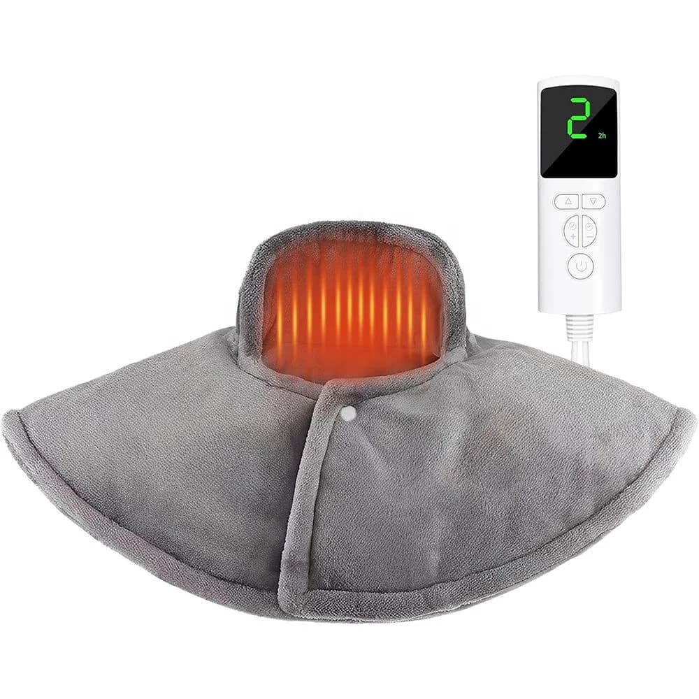 Electric Heating Shoulder and Neck Warmer Heated Shawl with UK/US Plug Warmth-Retaining Electric Heating Shawl
